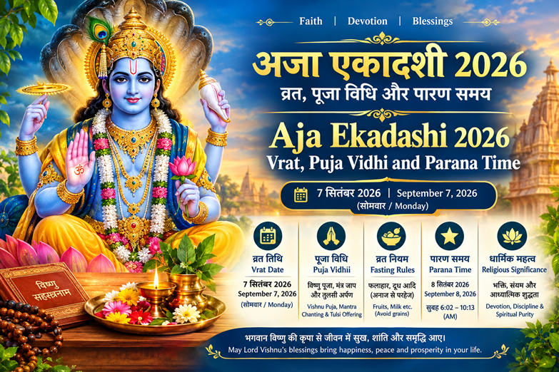 Aja Ekadashi 2026: Vrat, Puja Vidhi and Parana Time