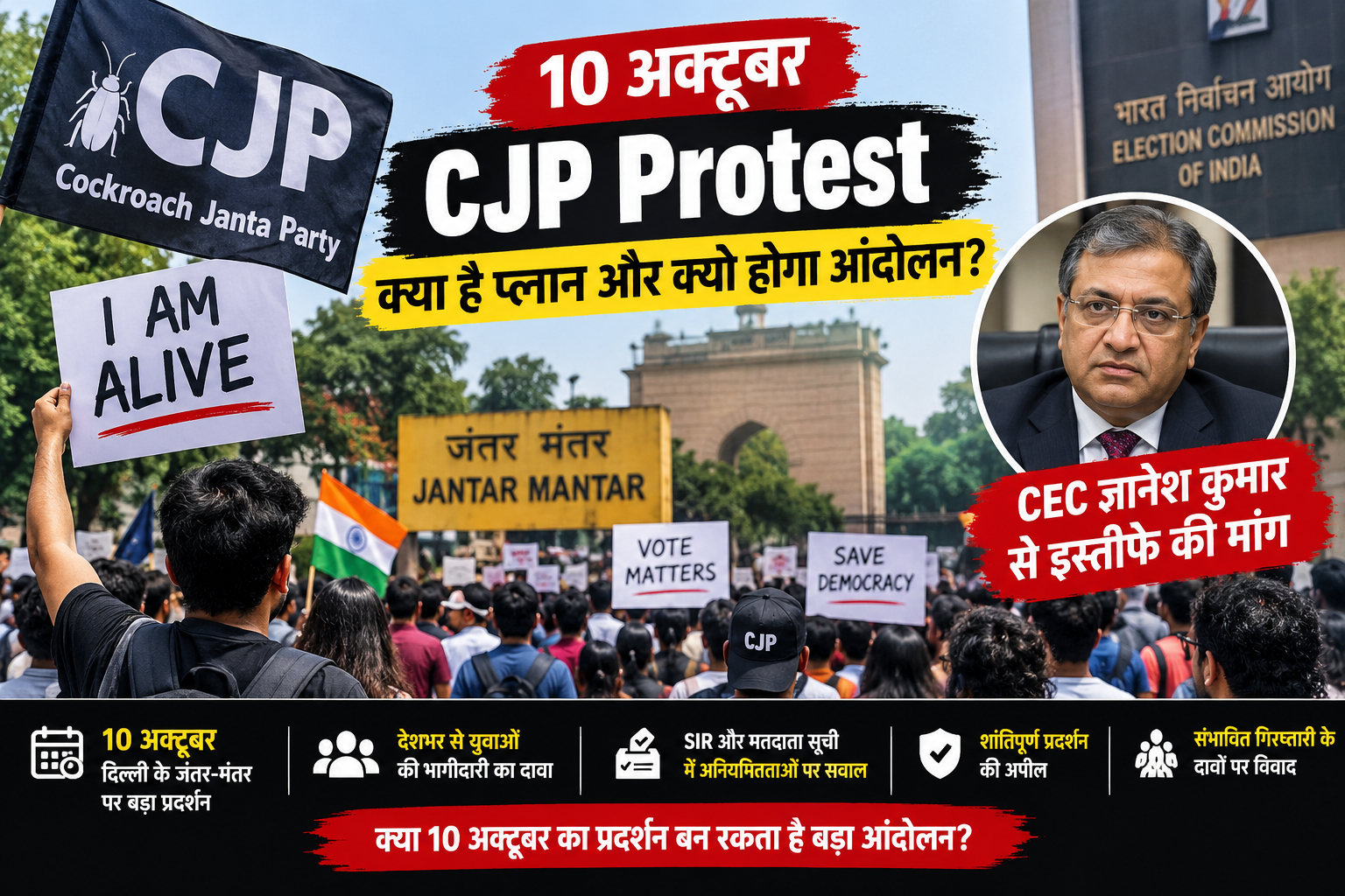 10 अक्टूबर CJP Protest: क्या है प्लान और क्यों होगा आंदोलन?
