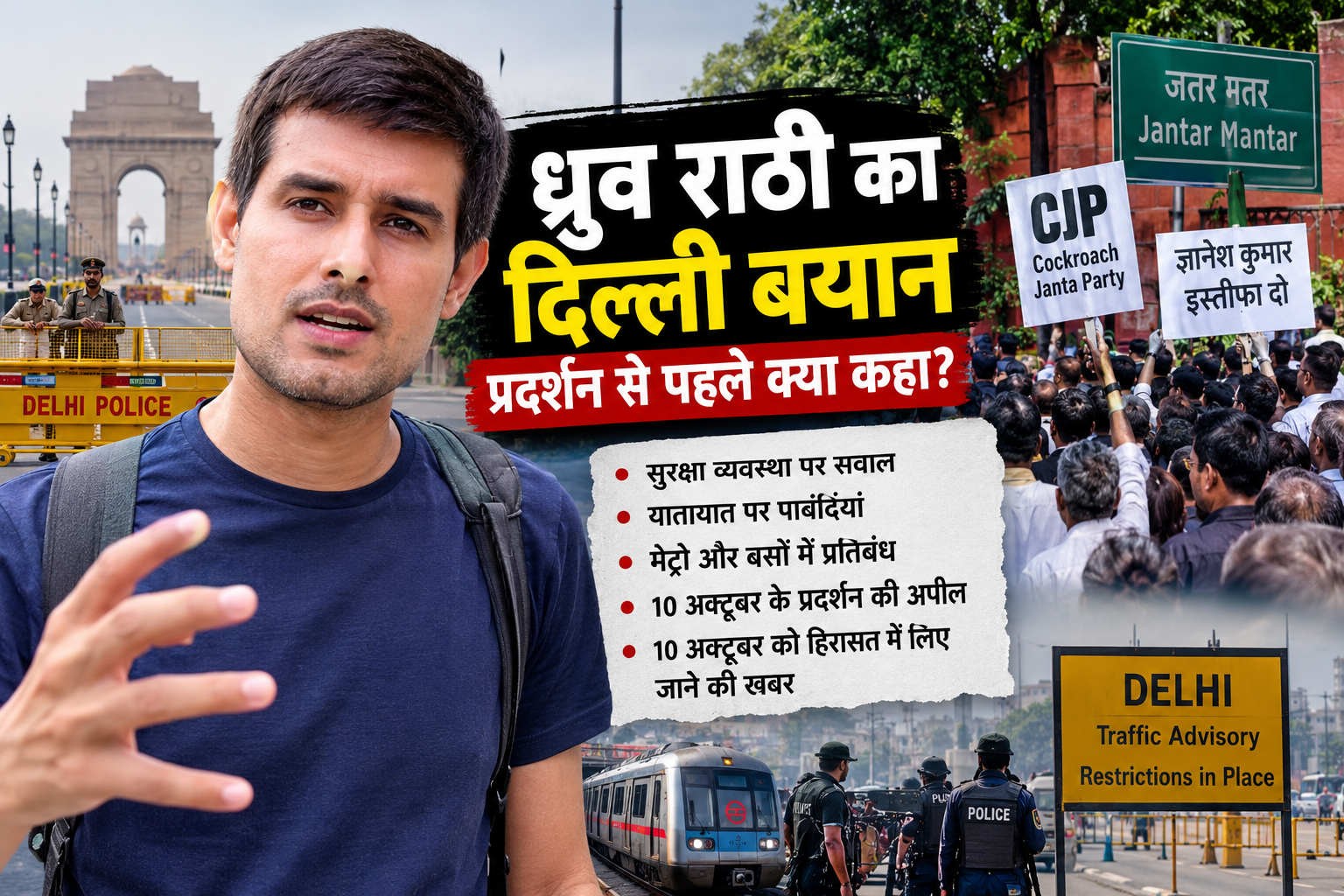 What Did Dhruv Rathee Say After Arriving in Delhi?