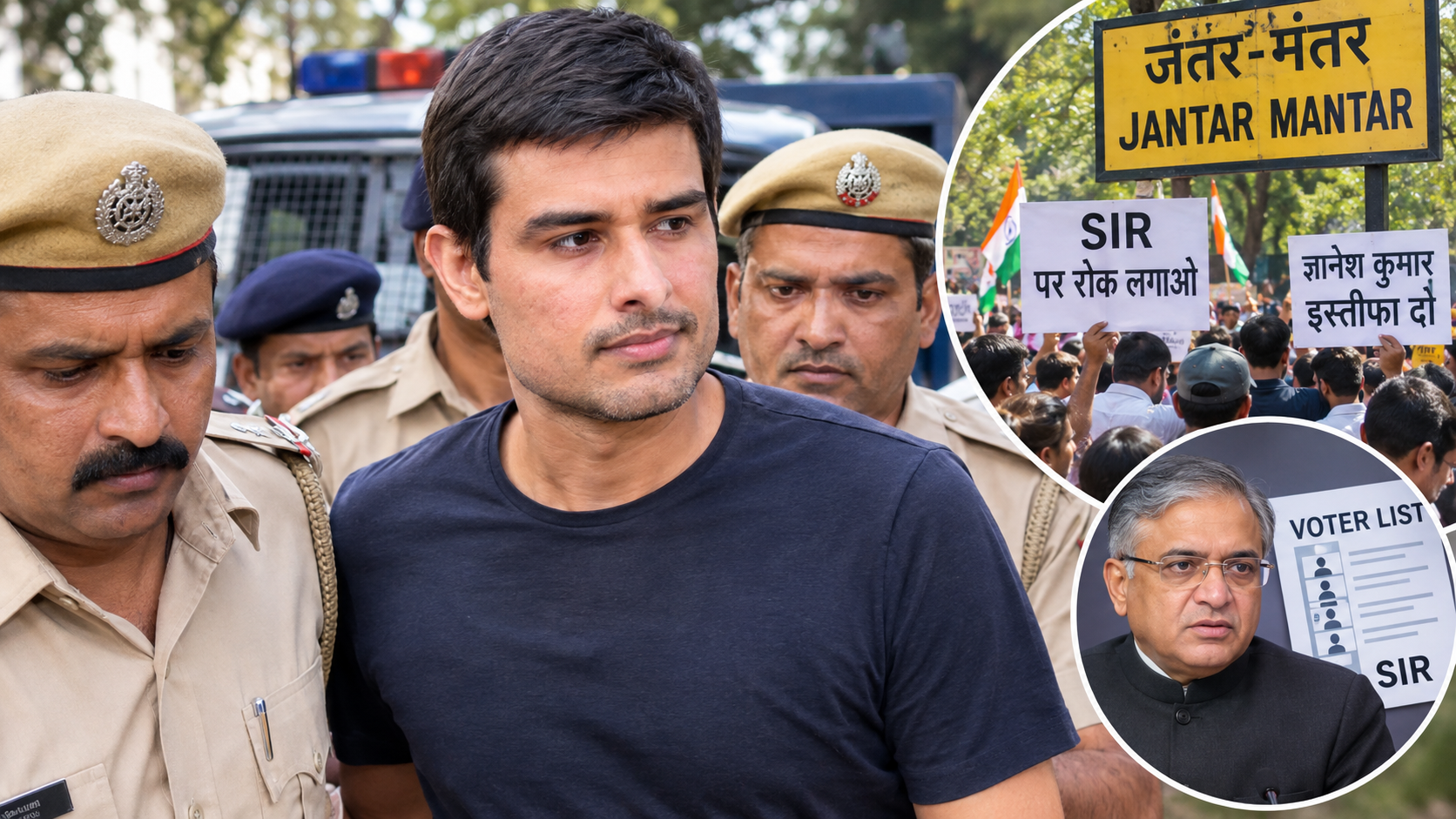 Dhruv Rathee Detained Ahead of CJP Protest in Delhi