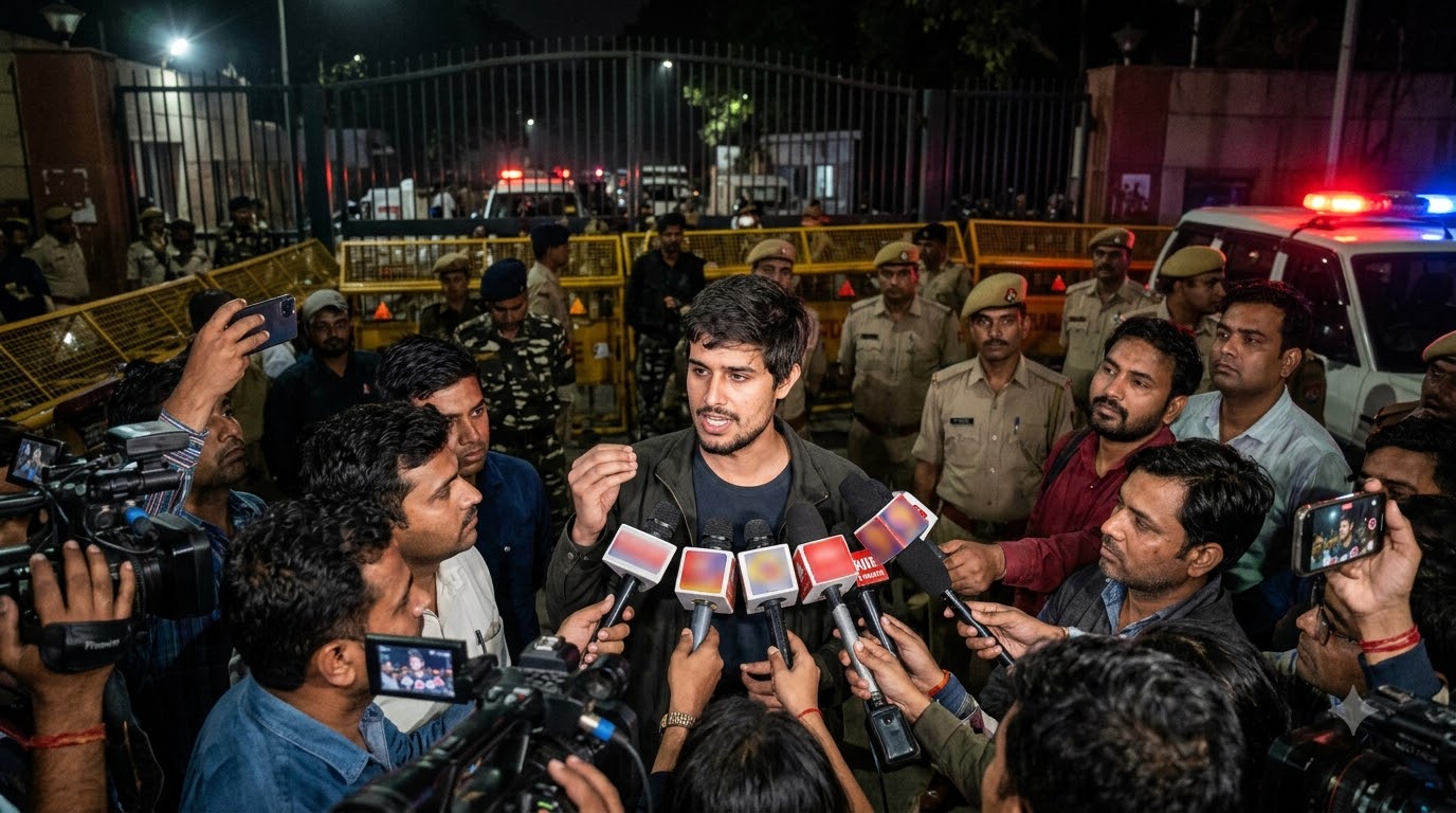 Dhruv Rathee Speaks Out After Release From Police Custody