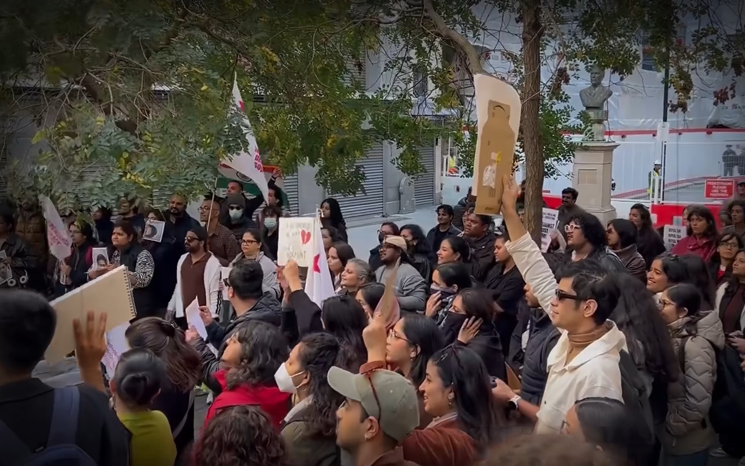 Dhruv Rathee Joins London Protest Over Vote Chori Claims