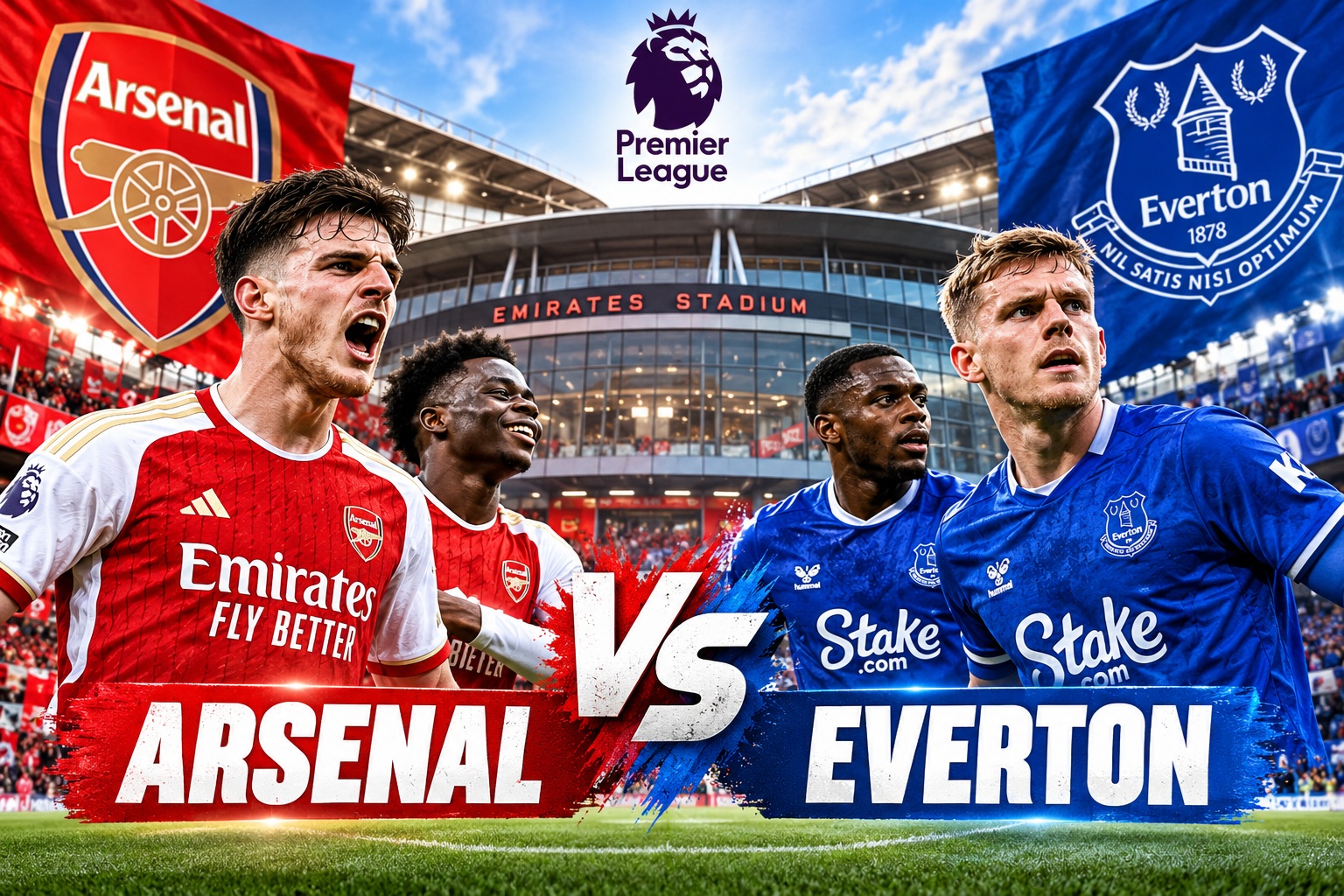 Arsenal vs Everton: Gunners Take Early Lead in EPL Clash